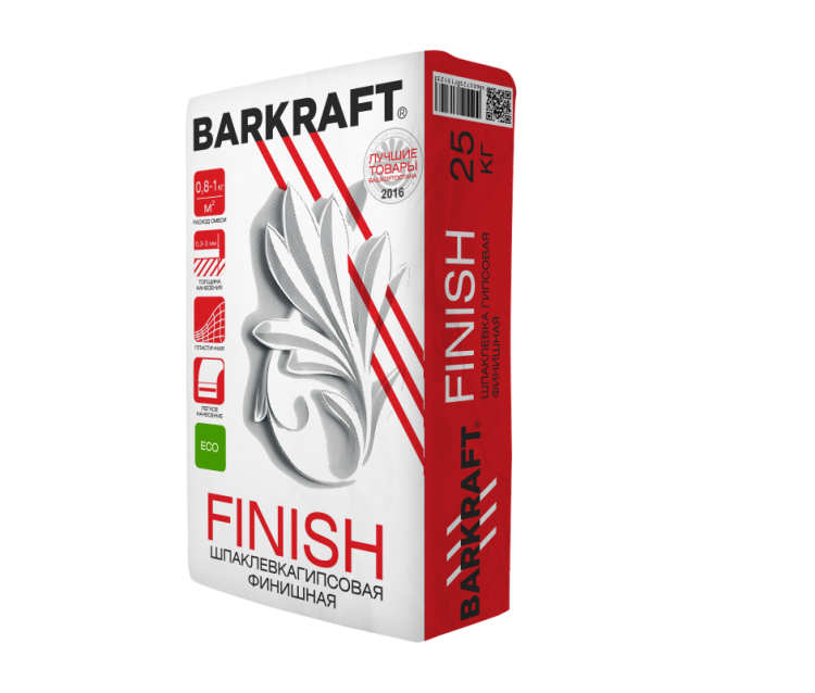 BARKRAFT Шпаклевка гипсовая FINISH 25 кг/54шт