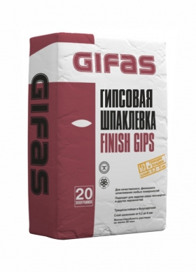 GIFAS Шпаклевка гипсовая финишная Finish Gips, 20кг