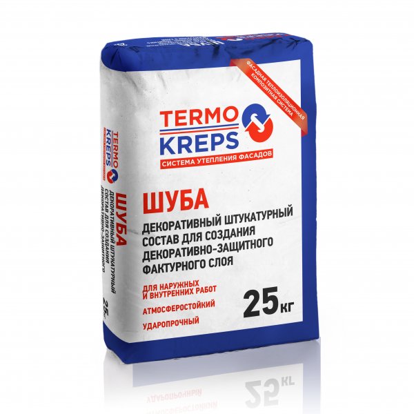 Крепс Штукатурка декоративная Шуба 1,5мм 25кг (56шт)