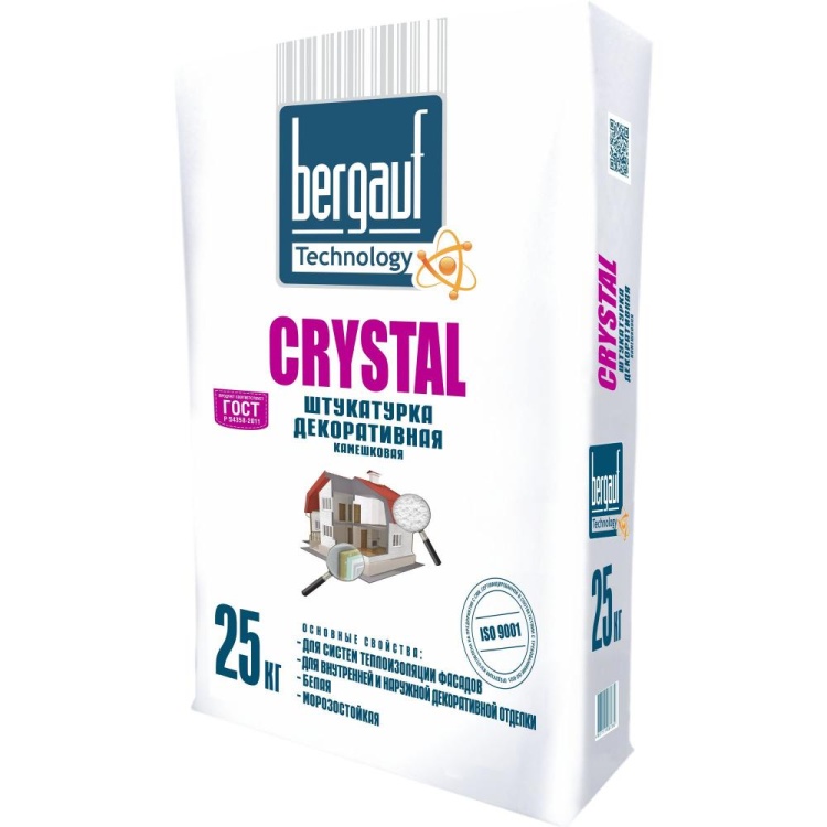 Штукатурка декоративная камешковая Bergauf Crystal 25 кг.