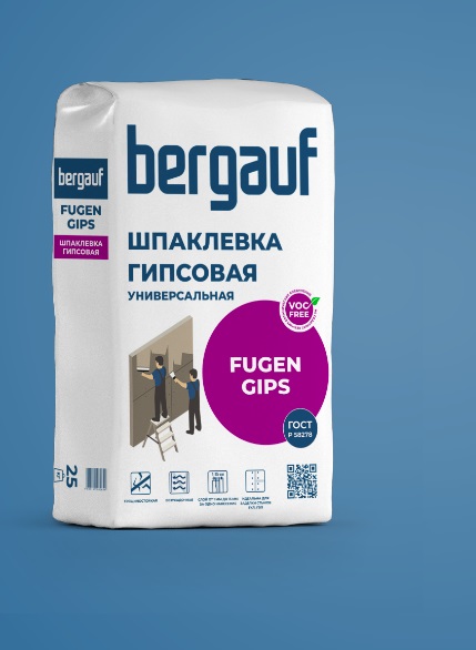 Шпаклевка Bergauf Fugen Gips 25 кг.