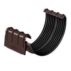 Соединитель желобов D125 Döcke STAL Premium (Шоколад)